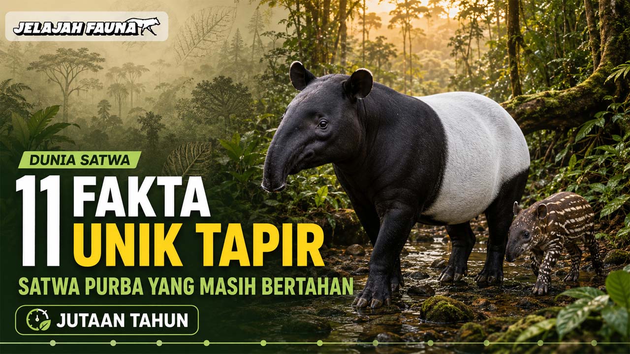 11 Fakta Unik Tapir, Satwa Purba yang Masih Bertahan Hingga Kini