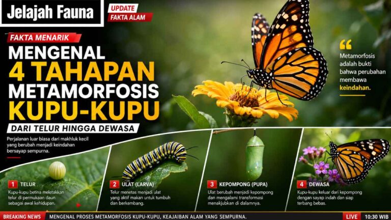 Mengenal 4 Tahapan Metamorfosis Kupu-Kupu dari Telur hingga Dewasa