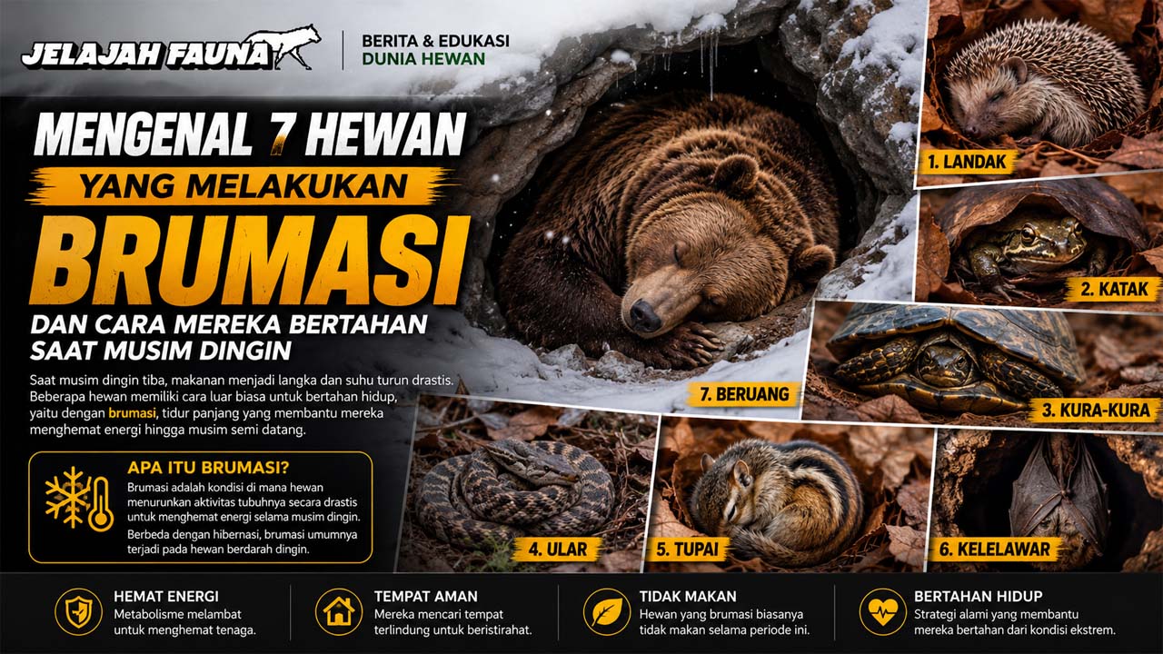 Mengenal 7 Hewan yang Melakukan Brumasi dan Cara Mereka Bertahan Saat Musim Dingin