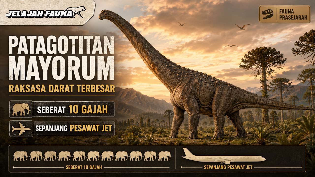Hewan Darat Terbesar dalam Sejarah Bumi, Patagotitan Mayorum Seberat 10 Gajah dan Sepanjang Pesawat Jet