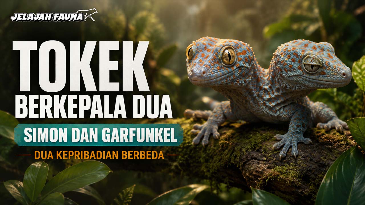 Tokek Berkepala Dua Simon dan Garfunkel Punya Kepribadian Berbeda