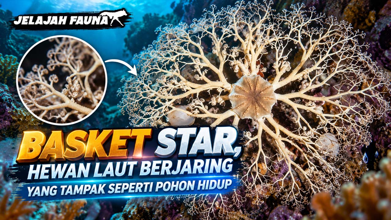 Basket Star, Hewan Laut Berjaring yang Tampak seperti Pohon Hidup