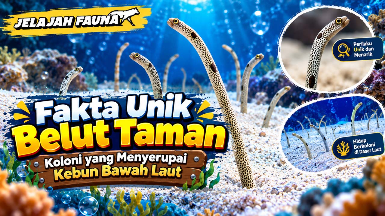 Fakta Unik Belut Taman, Koloni yang Menyerupai Kebun Bawah Laut