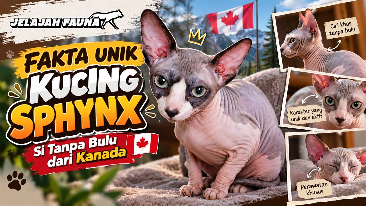 Fakta Unik Kucing Sphynx, Si Tanpa Bulu dari Kanada