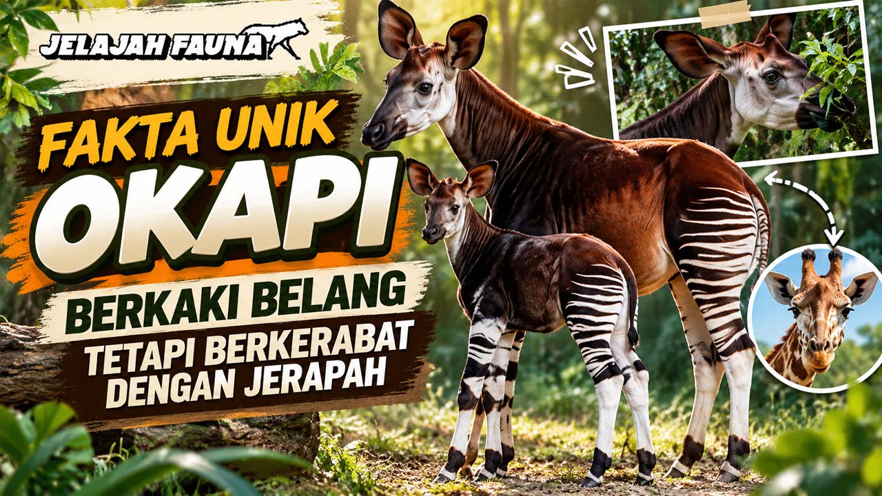 Fakta Unik Okapi, Berkaki Belang tetapi Berkerabat dengan Jerapah