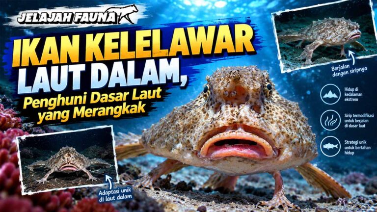 Ikan Kelelawar Laut Dalam, Penghuni Dasar Laut yang Merangkak