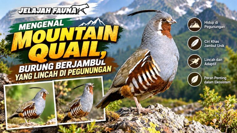 Mengenal Mountain Quail, Burung Berjambul yang Lincah di Pegunungan